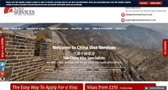 Desktop Screenshot of chinavisaservices.co.uk